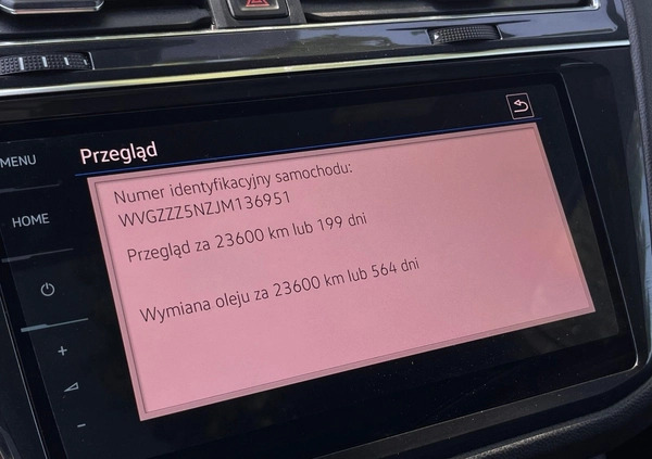 Volkswagen Tiguan Allspace cena 99900 przebieg: 247153, rok produkcji 2018 z Wąchock małe 781